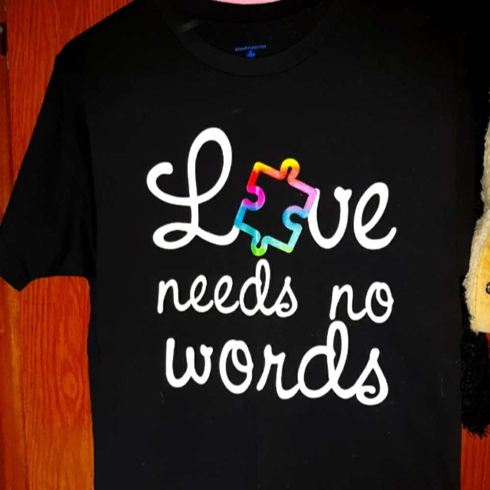 Nwt autism tshirt never worn black size small